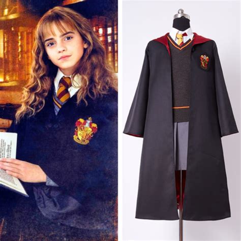 Gryffindor Uniform Costume Hermione Granger Cosplay Halloween Kid