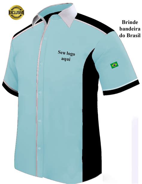 Camisa Masculina Personalizada Lindo Modelo Para Uniformes Kit C