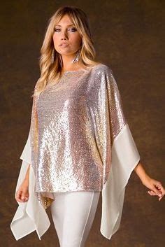 RM Richards Women's 2 Piece Sequin Poncho and Pants Set en 2020