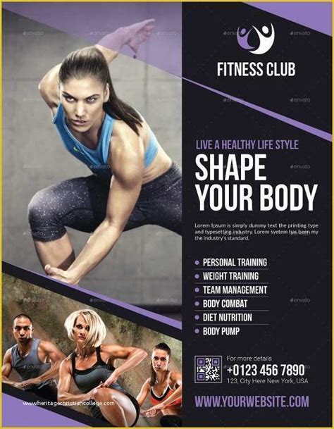 Fitness Poster Template Free Of Fitness Flyer Template Invitation