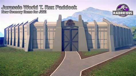 Jurassic World T Rex Paddock Scenery Items Guide By Radrr1985 Youtube