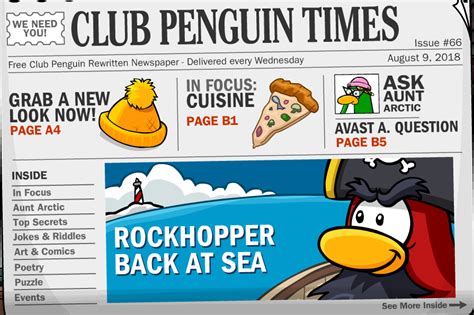 New Newspaper Issue 66 Club Penguin Rewritten Cheats