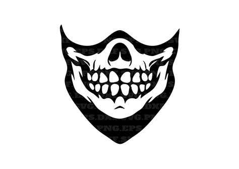 Skeleton Mask Skull Mask Skull Head Silhouette Cameo Dragon