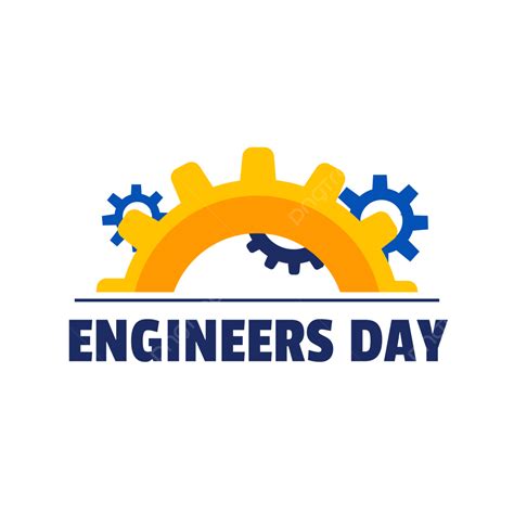 Happy Engineers Day With Gear Wheels No Background Engineer Engineers