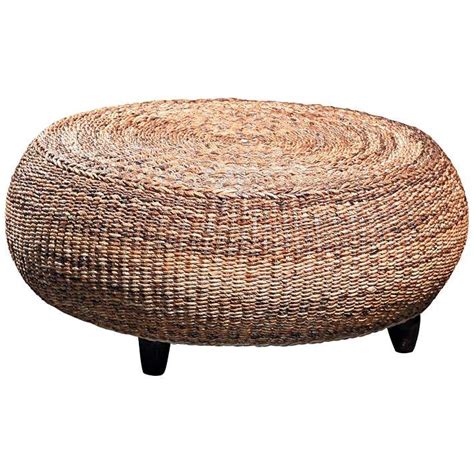 Ralph lauren modern barn cocktail sofa coffee table seagrass rope w/ glass top. Mandalay Natural Woven Seagrass Round Coffee Table ...