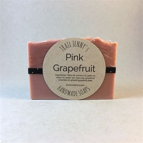 Pink Grapefruit Handmade Soap 100 Natural Cold Process Soap Etsy