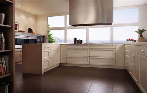 And functionality of any kitchen. Contemporary Malibu kitchen, shown in Square Edge Andover Recessed door style in Deep Mushr ...