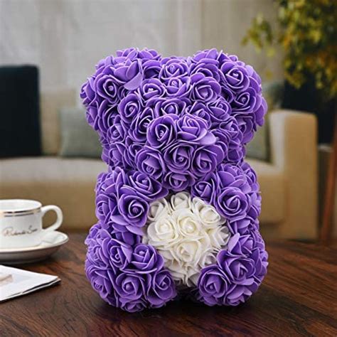 wholesale rose bear trendiees fully assembled 10 inch rose teddy bear ts for mom flower