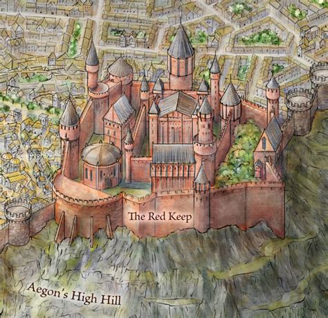 Kings Landing Fantastic Maps Game Of Thrones Map Castle Map King