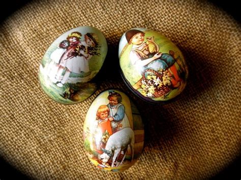 Vintage Metal Easter Eggs Set Of 3 Made In By Jackpotjen