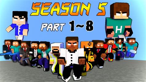 Season 5 Part 1 ~ 8 Herobrine Brothers Dooms Day Animations Youtube