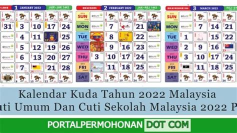 Kalender Tahun 2022 Malaysia Archives Portal Permohonan