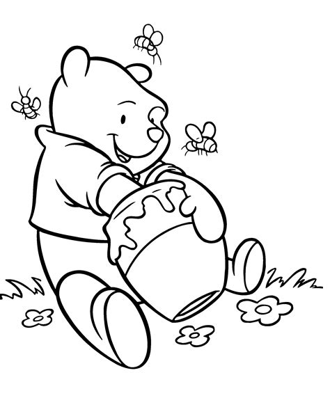 Winnie The Pooh Clipart Black And White Clipart