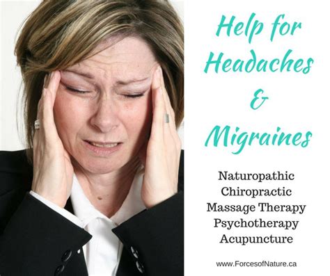 Migraines Naturopath Chiropractor Rmt Acupuncture