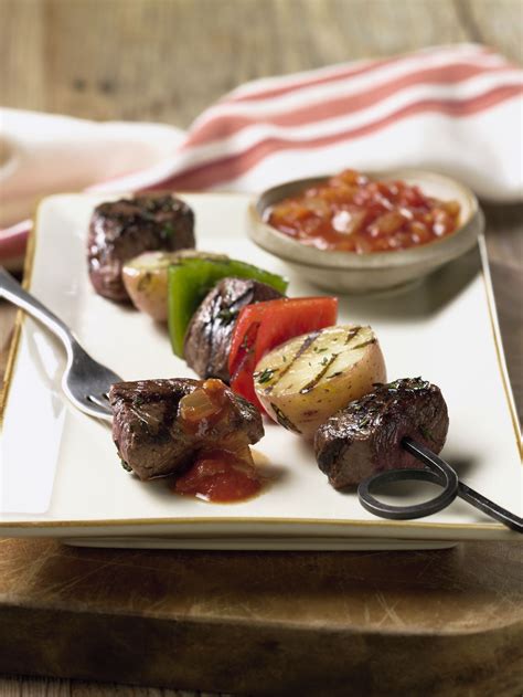 Australian Beef And Potato Kabobs With Homemade Ketchup Aussie Beef