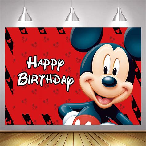 Amazon.com : Mickey Mouse Photography Background for Kids Happy