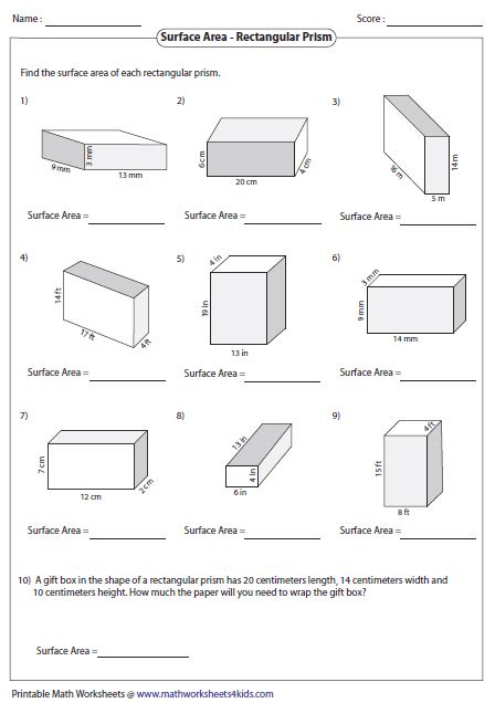 You sketch out a drawing, knowing plywood comes in 4' x 8' sheets: Surface Area of Rectangular Prisms | Geometrie a Škola