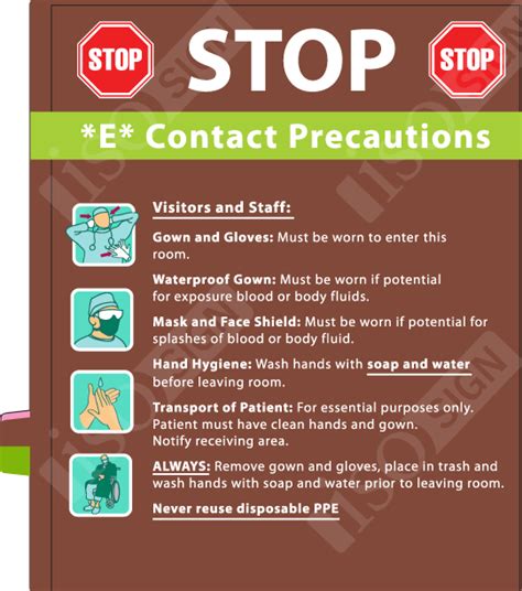In this video we will talk about safety and personal protective equipment. MORE ISOLATION PRECAUTION EXAMPLES - ISO Sign - Infection ...