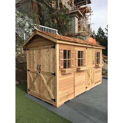 Shop wood storage sheds in the sheds section of lowes.com. Cedarshed (Common: 16-ft x 8-ft; Interior Dimensions: 15.5 ...