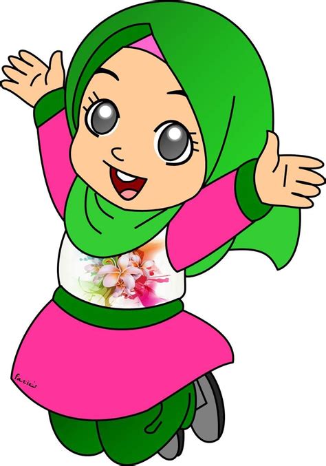 Kartun Animasi Kartun Hijab
