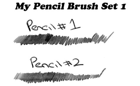 20 Sets Of Free Photoshop Pencil Brushes Photoshop Free Brushes