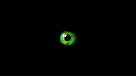 The Green Eye Is Glowing In The Dark