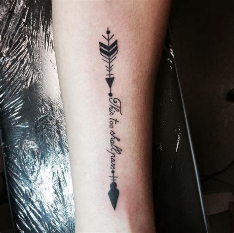 Arrow tattoo with a black ink design makes a man look elegant. 50+ Bow and Arrow Tattoos For Men (2019) *Unique Designs ...