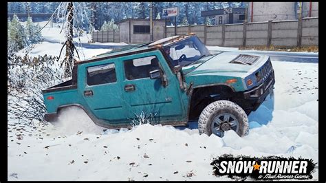 Snowrunner Buried Up Our New Hummer Deep Snow Alaska