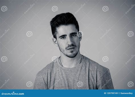 Human Expressions Emotions Young Attractive Man With Sad Face