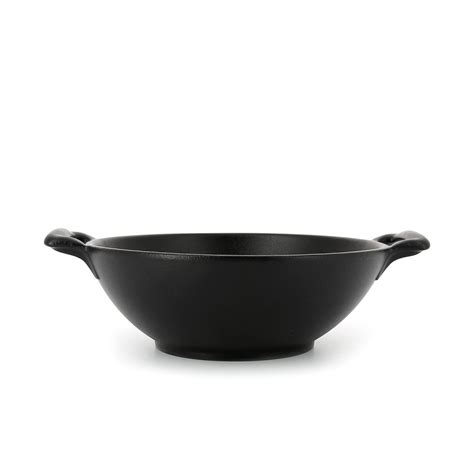 belle cuisine wok cast iron bowl salad individual serving porcelain dish bowls dishes handles serveware revol1768 coupes