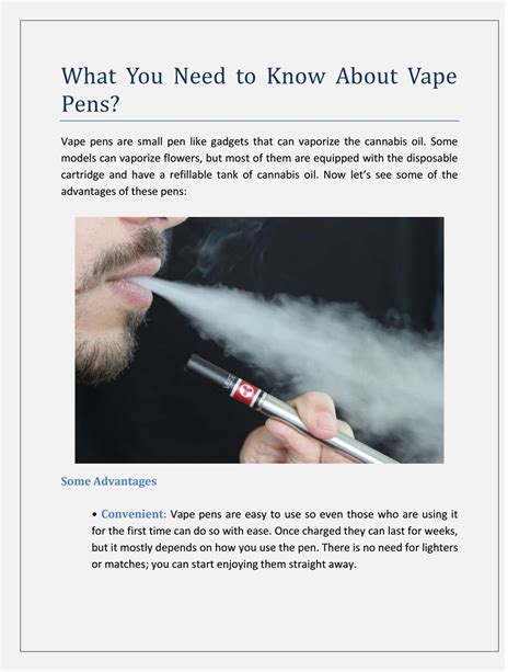 Maybe you would like to learn more about one of these? What You Need to Know About Vape Pens? by teresaanderson - Issuu