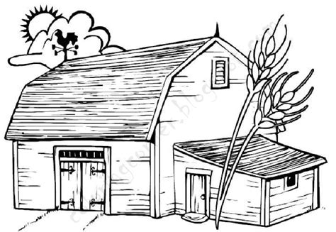 Where does our food come from? Barn Coloring Pages - GetColoringPages.com