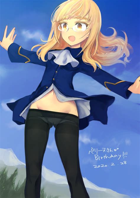 Safebooru 1girl D Absurdres Aohashi Ame Bangs Black Legwear Blonde Hair Blue Jacket Blue Sky