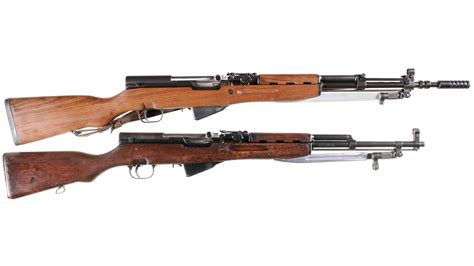 Two Sks Semi Automatic Rifles