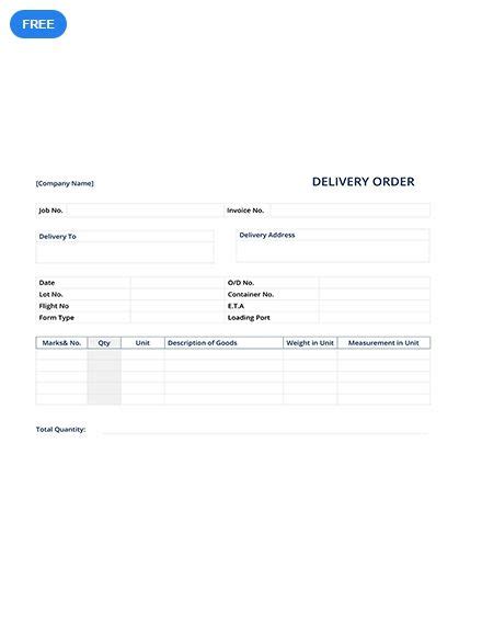 Purchase order purchase order template for excel. Contoh Borang Delivery Order