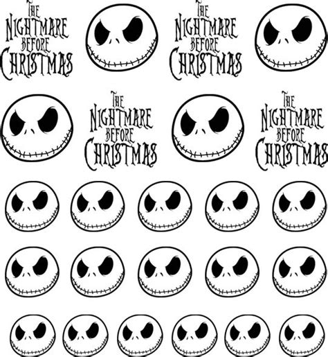 Download Nightmare Before Christmas Jack Skellington Nail Decals ...