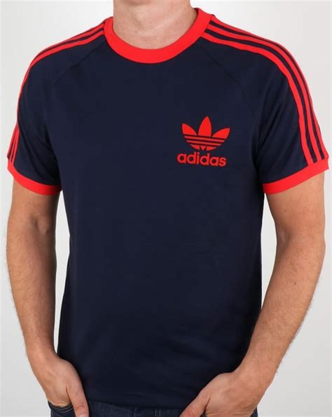 It's updated for today's streets but keeps true to its adidas archive roots. Adidas T Shirt, Navy, Red, California, 3 stripes ...