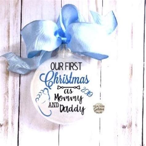 Our First Christmas As Mommy And Daddynew Parent Ornamentpersonalized