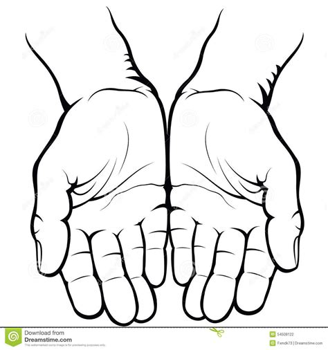Draw Hand Open Palm Finished How To Draw Hands Hand Drawing Images