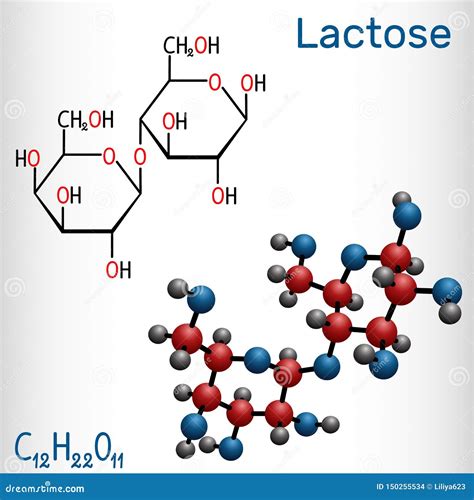 Lactose Molecular Structure