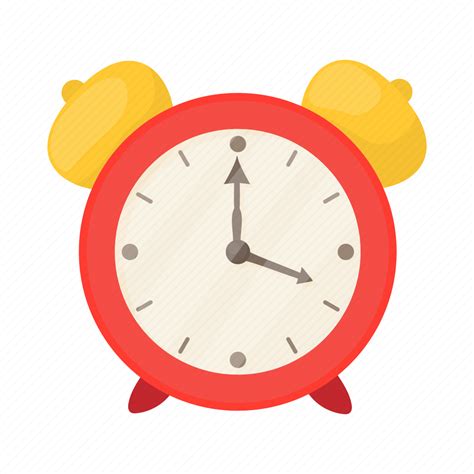 Alarm Cartoon Clock Four Red Table Time Icon Download On Iconfinder