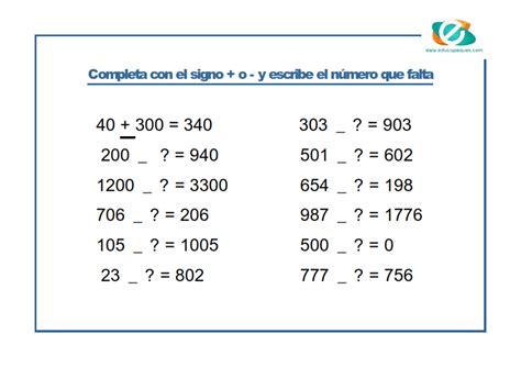 A continuación te dejamos 4 actividades o ejercicios para mejorar la letra. 10 Fichas para trabajar el cálculo mental para niños ...