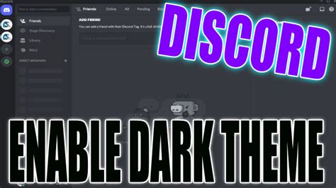 Enable Dark Theme In Discord On Pc Computersluggish