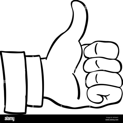 An Image Of A Thumbs Up Stock Vector Image And Art Alamy