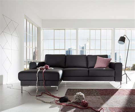 Ein designersofa aus dem möbelhaus ist aber um einiges günstiger als ein. Designer Ecksofa Silas 255x147 cm Schwarz Ottomane Links ...
