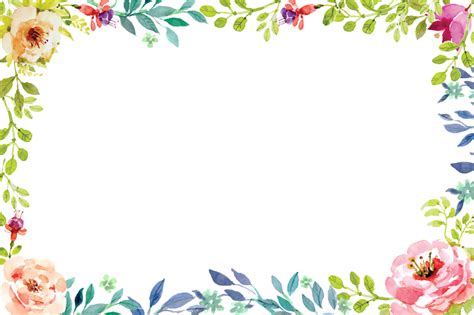 | # photo frame png & psd images. Floral Frame - Get Images