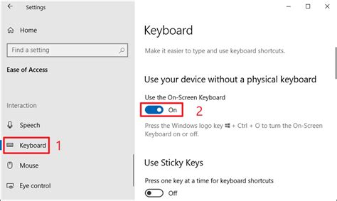 Keyboard Windows 10 On Screen Keyboard