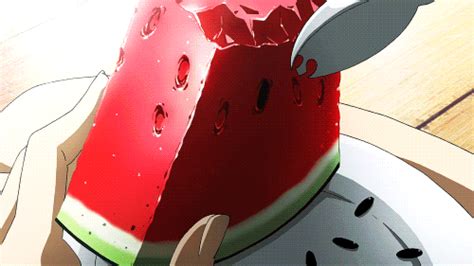 A Large Piece Of Watermelon Sitting On Top Of A White Plate