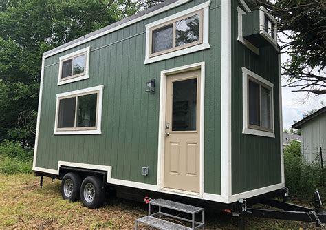 The most beautiful 20ft cocoa tiny house by modern tiny living! 20ft Emerald Tiny House on Wheels For Sale