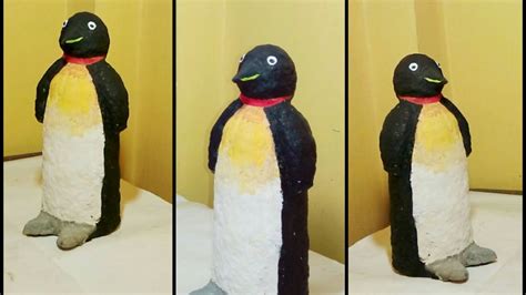 Baisicly the penguins show in these pictures (just without the hair styles) link link i can draw more acurate designs for you, as you said you need in your journal i belive. How to Make a Penguin from Paper Mache - YouTube